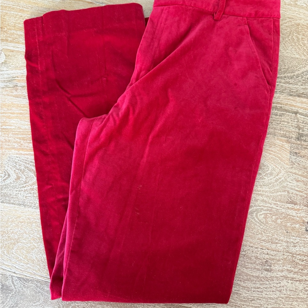 Lauren Ralph Lauren Women's Red velvet like Pants